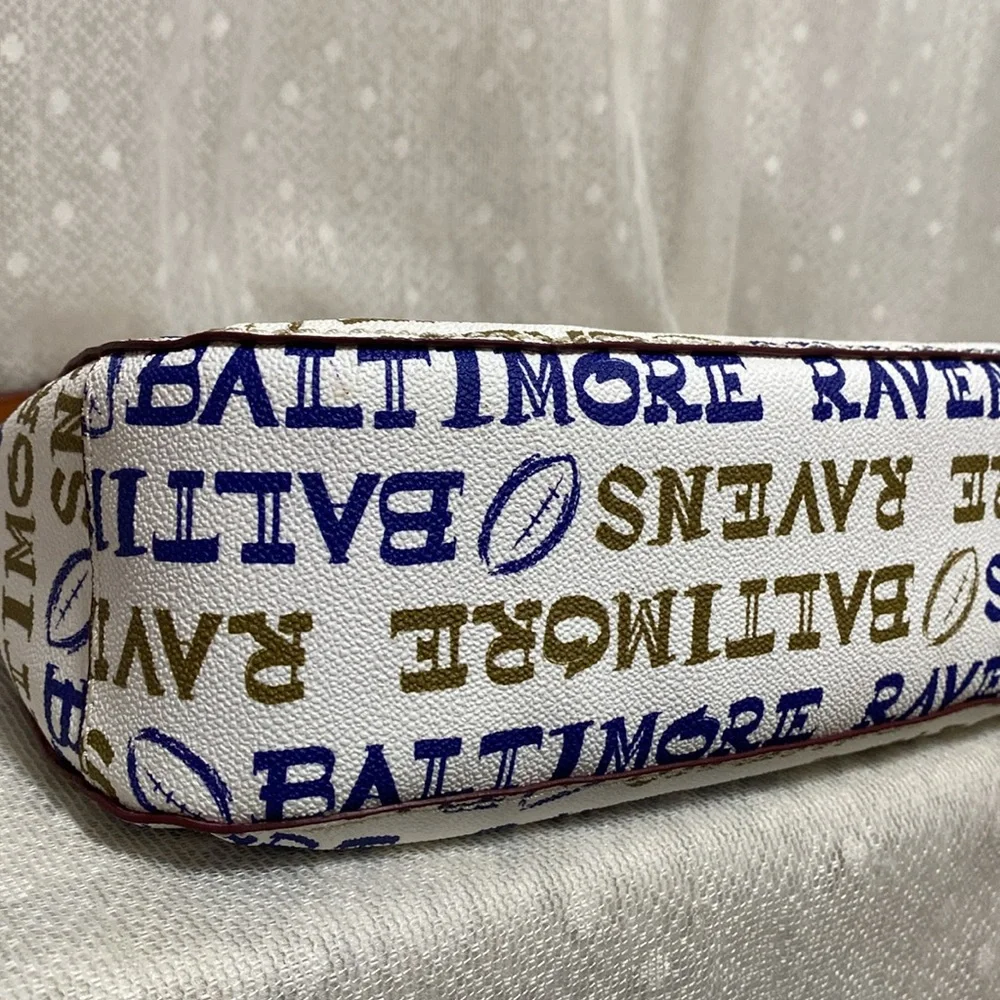 Dooney & Bourke Baltimore Ravens Doodle Small Kiley Hobo - Picture 12 of 16